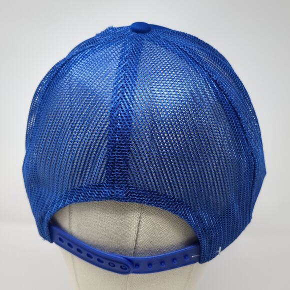 Tim Percifield Snapback Trucker Hat Blue OS Rope The Madhatter Vintage - Picture 6 of 10